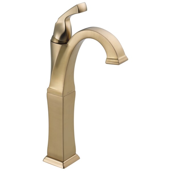 Delta Single hole installation Hole Vessel Lavatory Faucet, Champagne Bronze 751-CZ-DST - main